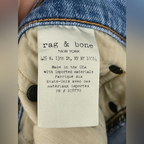 Rag & Bone Standard Issue Fit 1 Skinny Leg Jeans size 34 - Picture 9 of 11